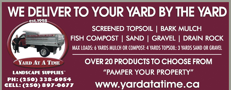 Landscape Supplies delivered to your yard - topsoil, bark mulch, fish compost, sand, gravel, drain rock.